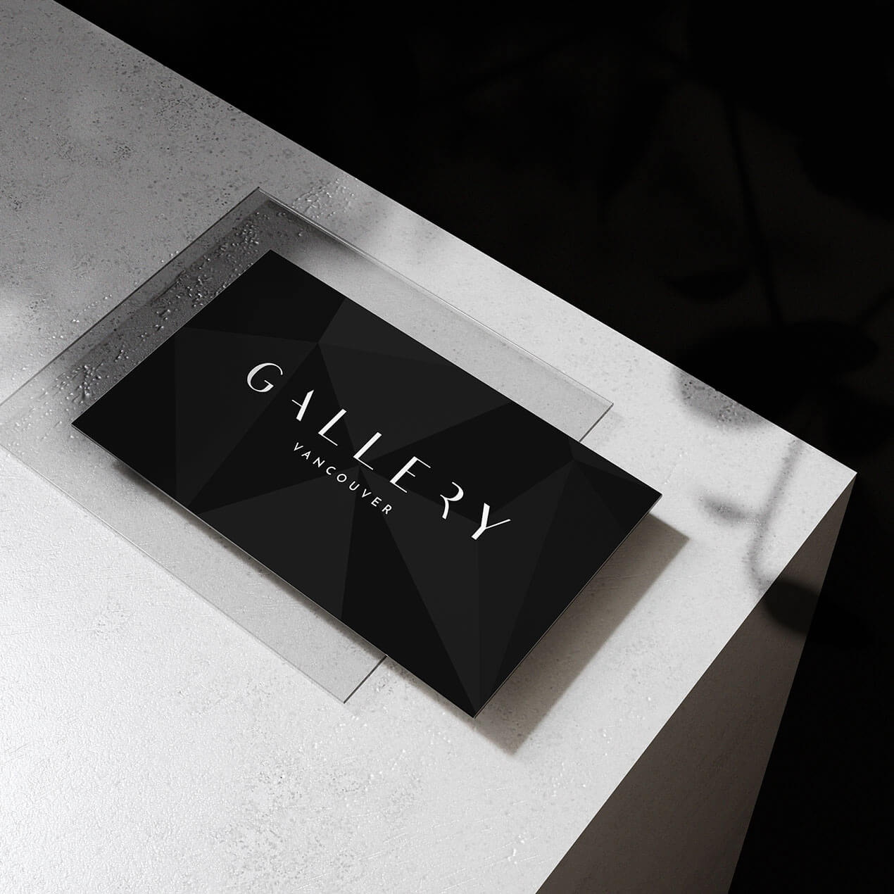 Gallery Vancouver Business Card on Table