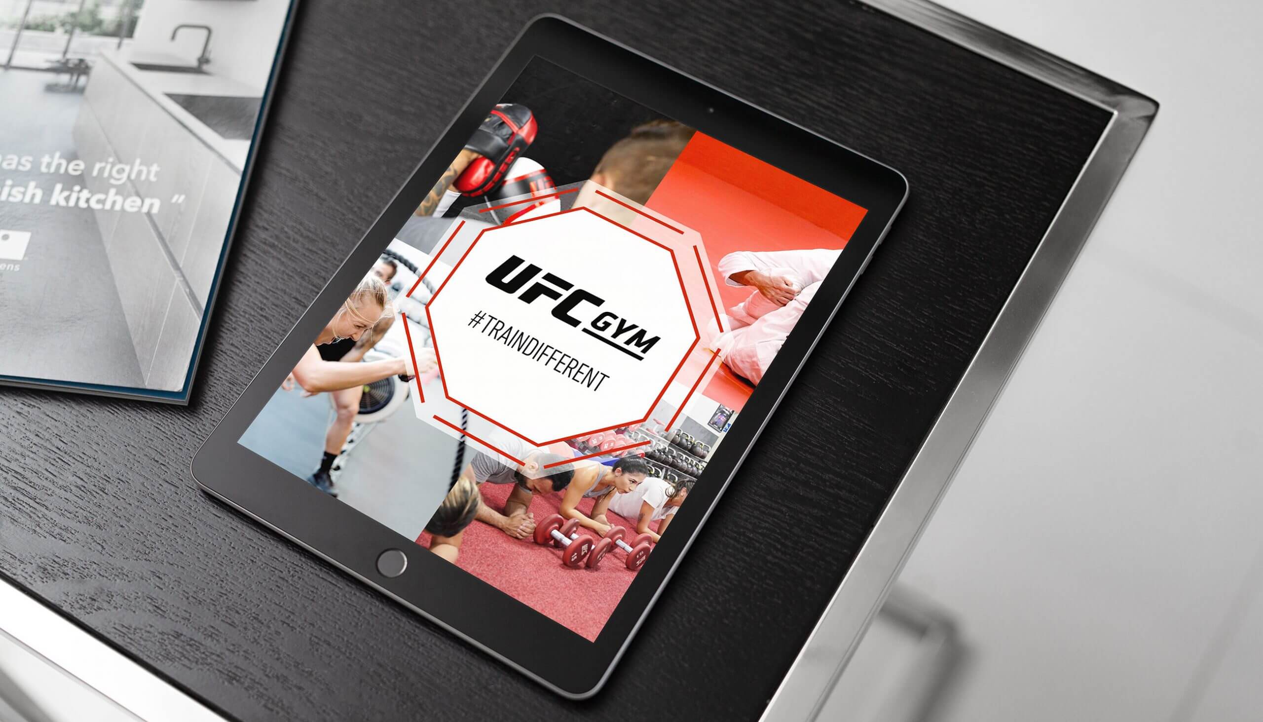 UFC Gym Landing Page on iPad